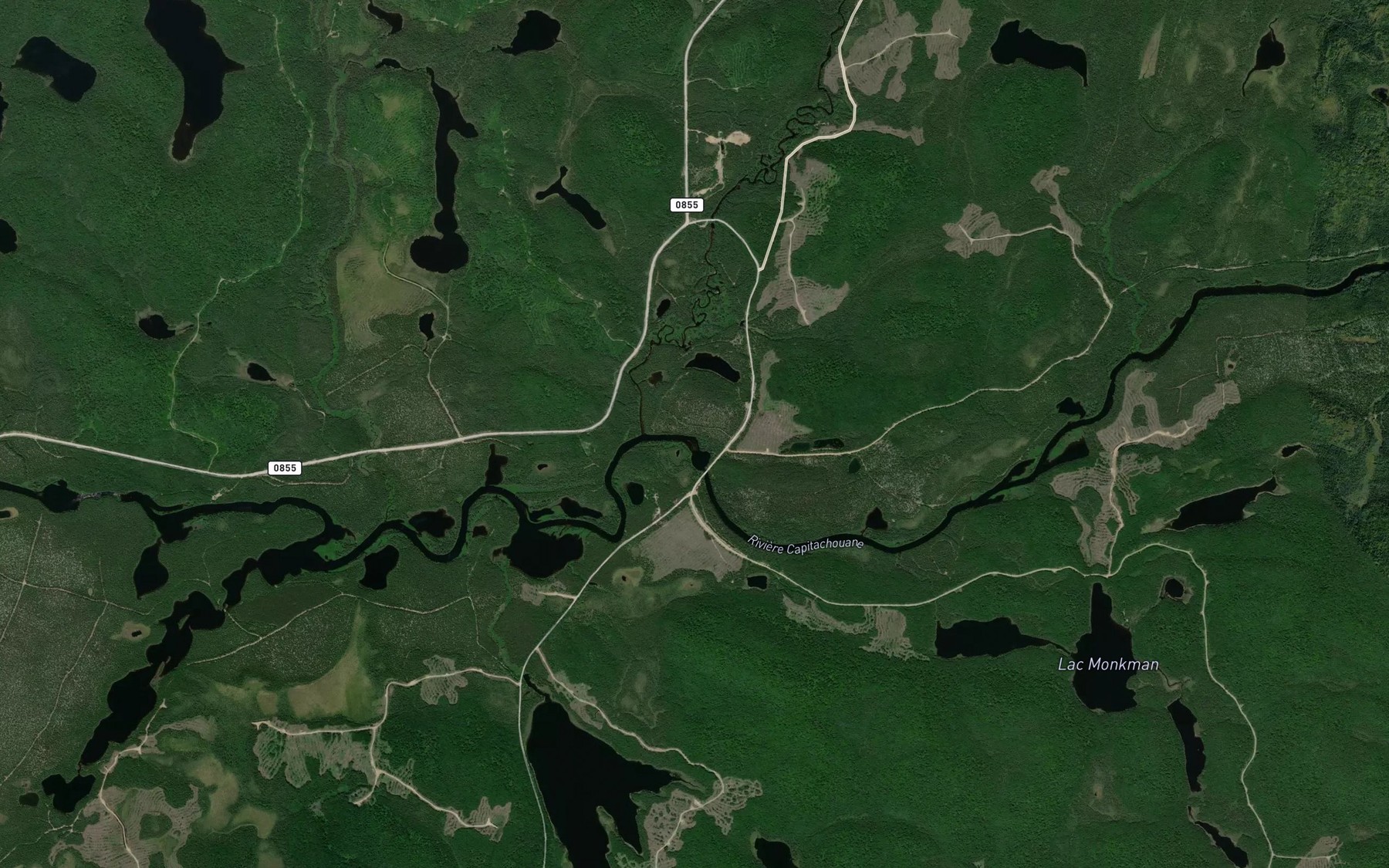 Satellite map of the Etang de l'Accordeon