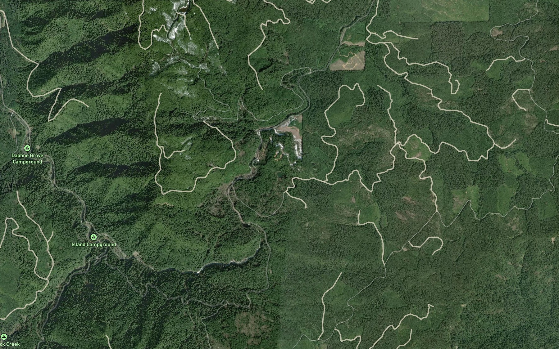 Satellite map of the Sru Lake