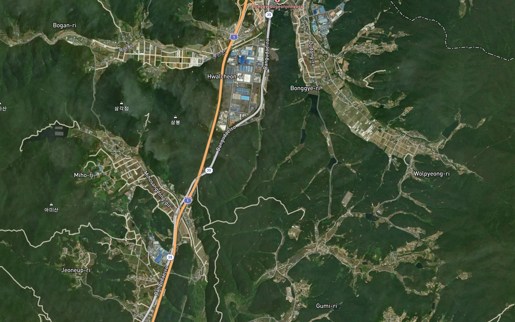 Satellite map of the Gajeongsoryuji