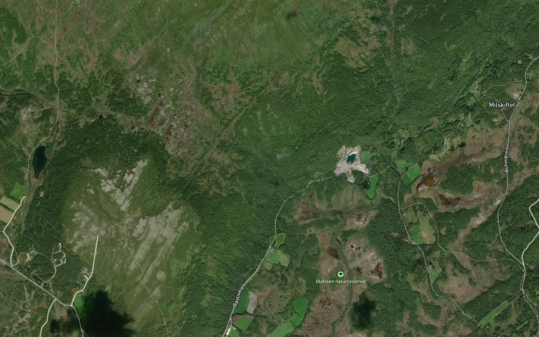 Satellite map of the Veslolaa