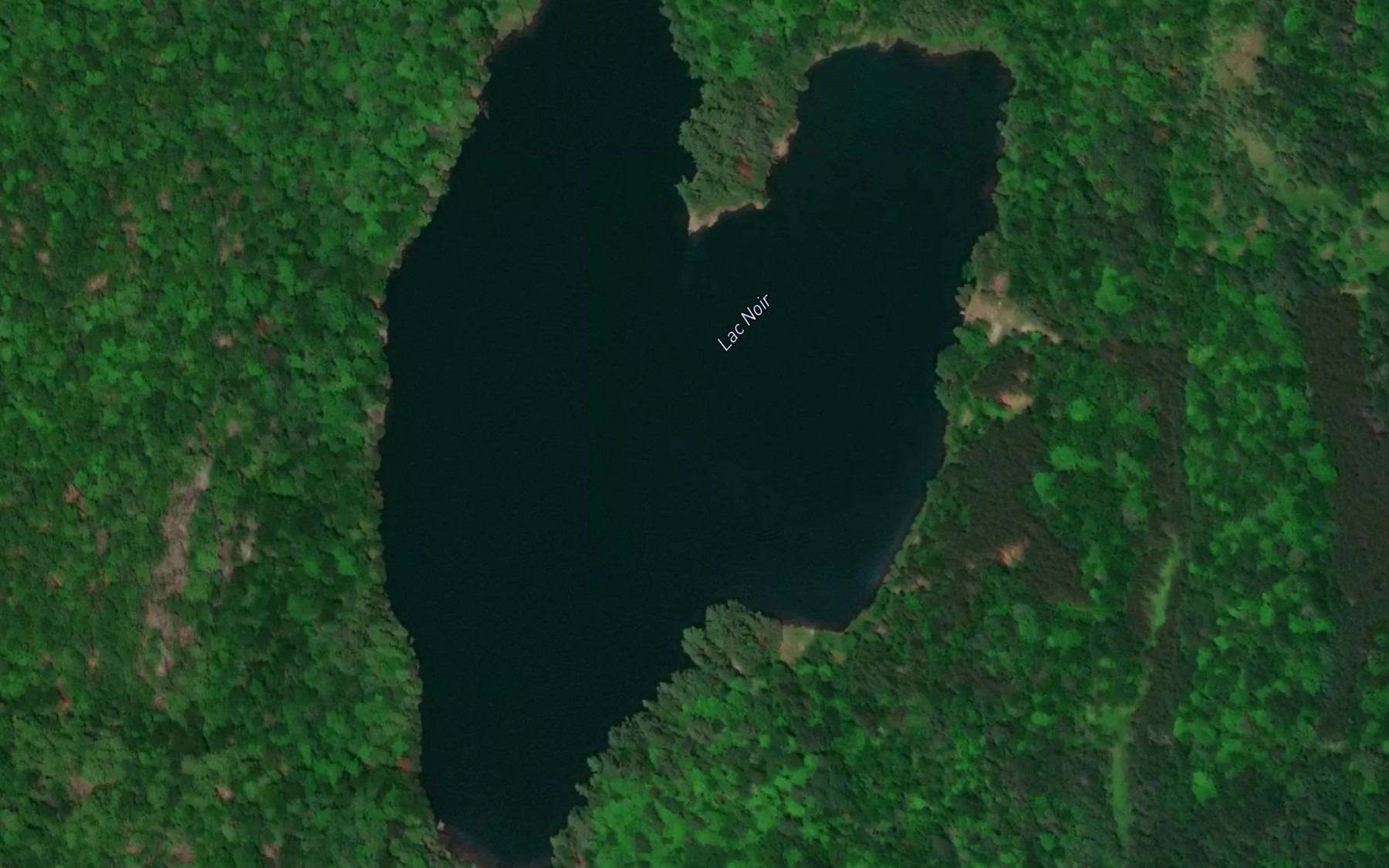Satellite map of the Lac Noir