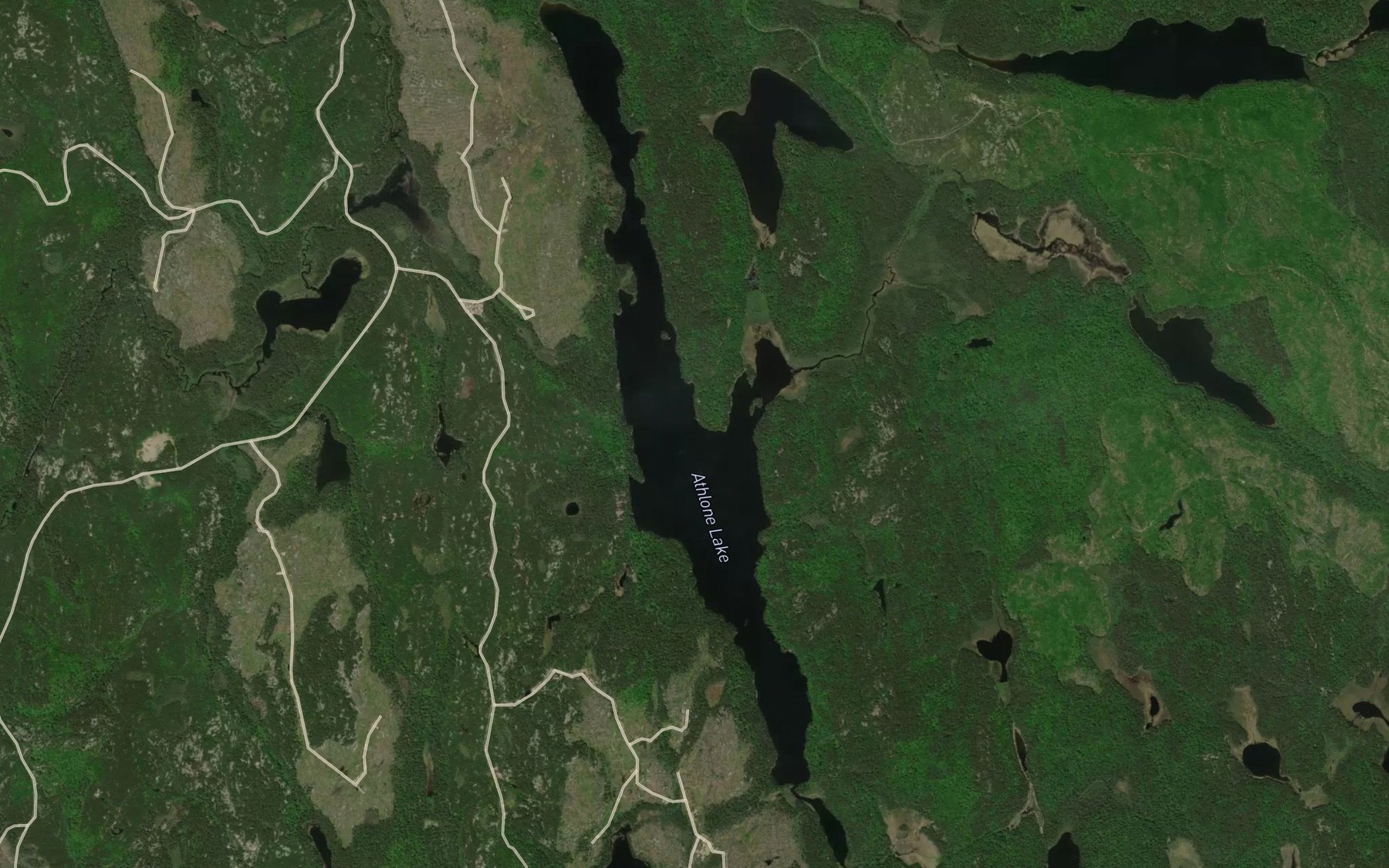 Satellite map of the Athlone Lake