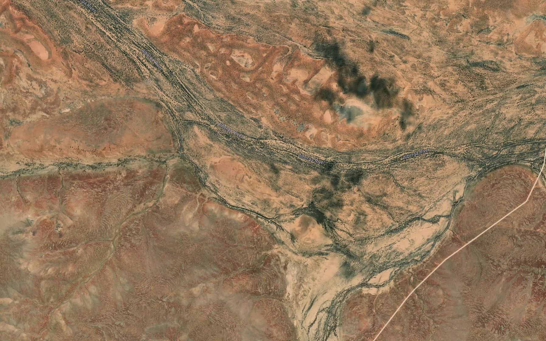 Satellite map of the Storm Creek