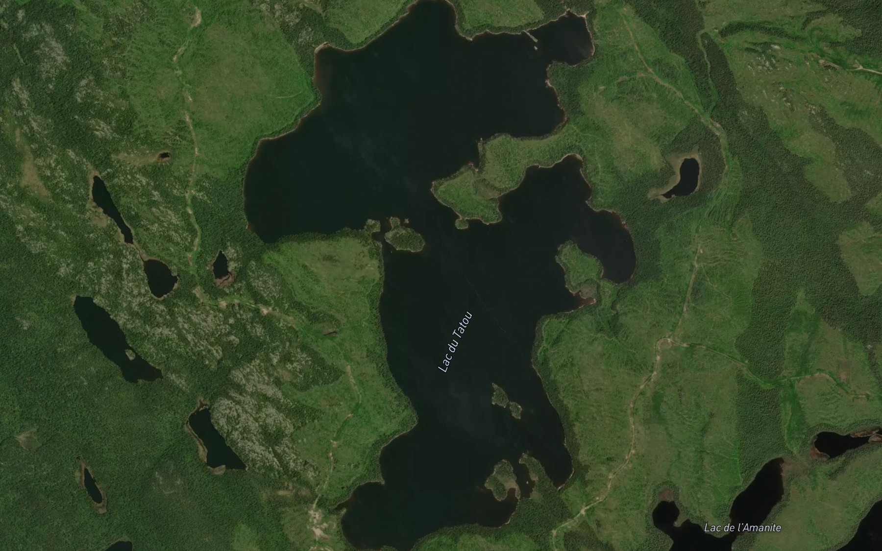 Satellite map of the Lac du Tatou