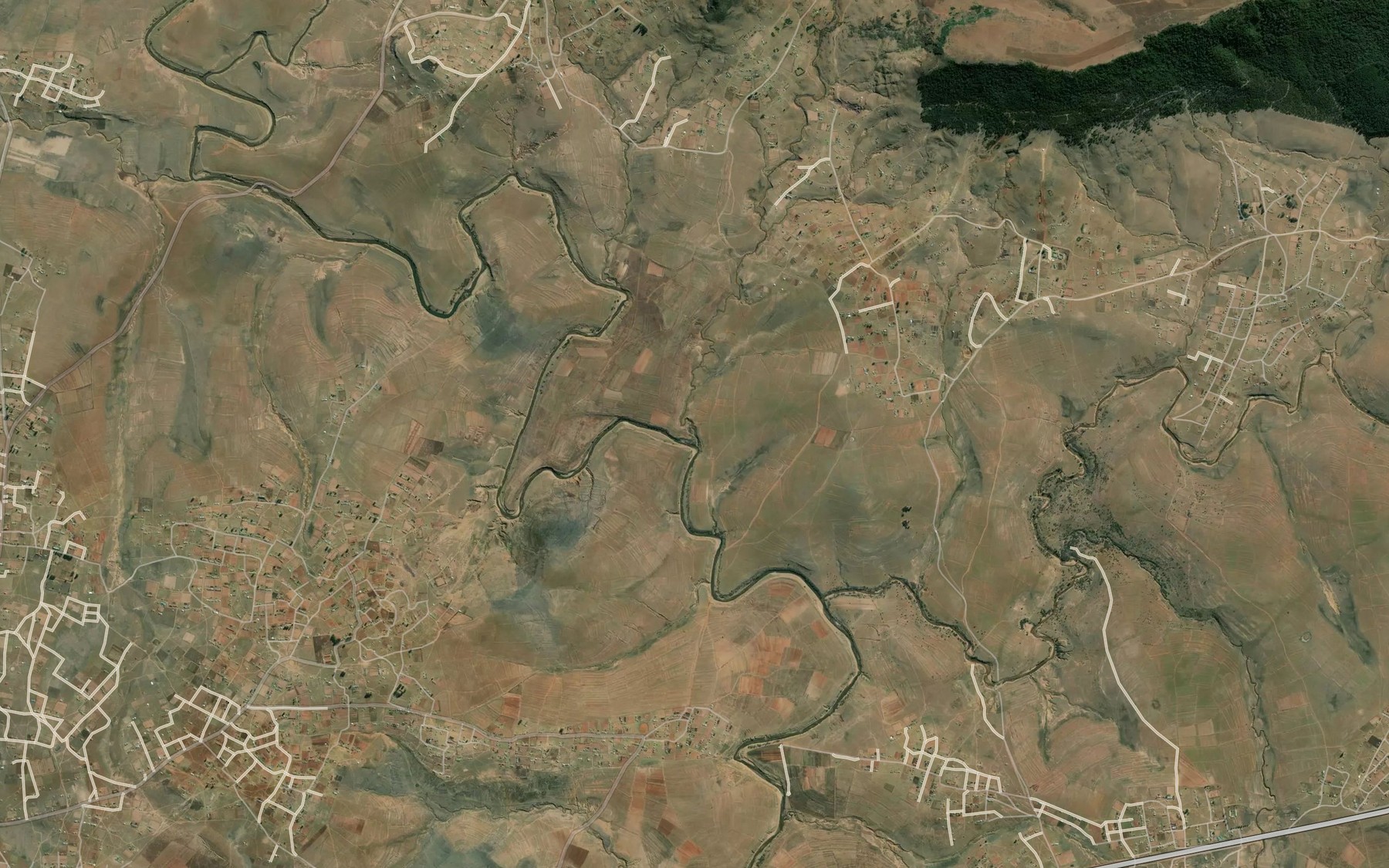Satellite map of the Twane