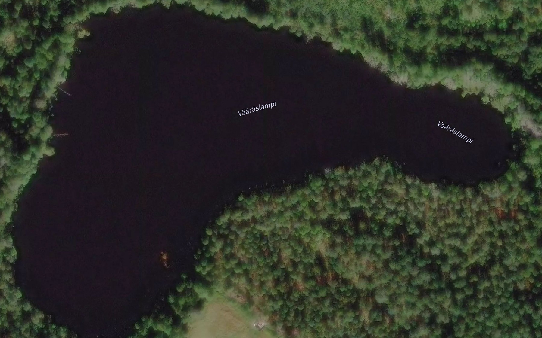 Satellite map of the Vaaraslampi