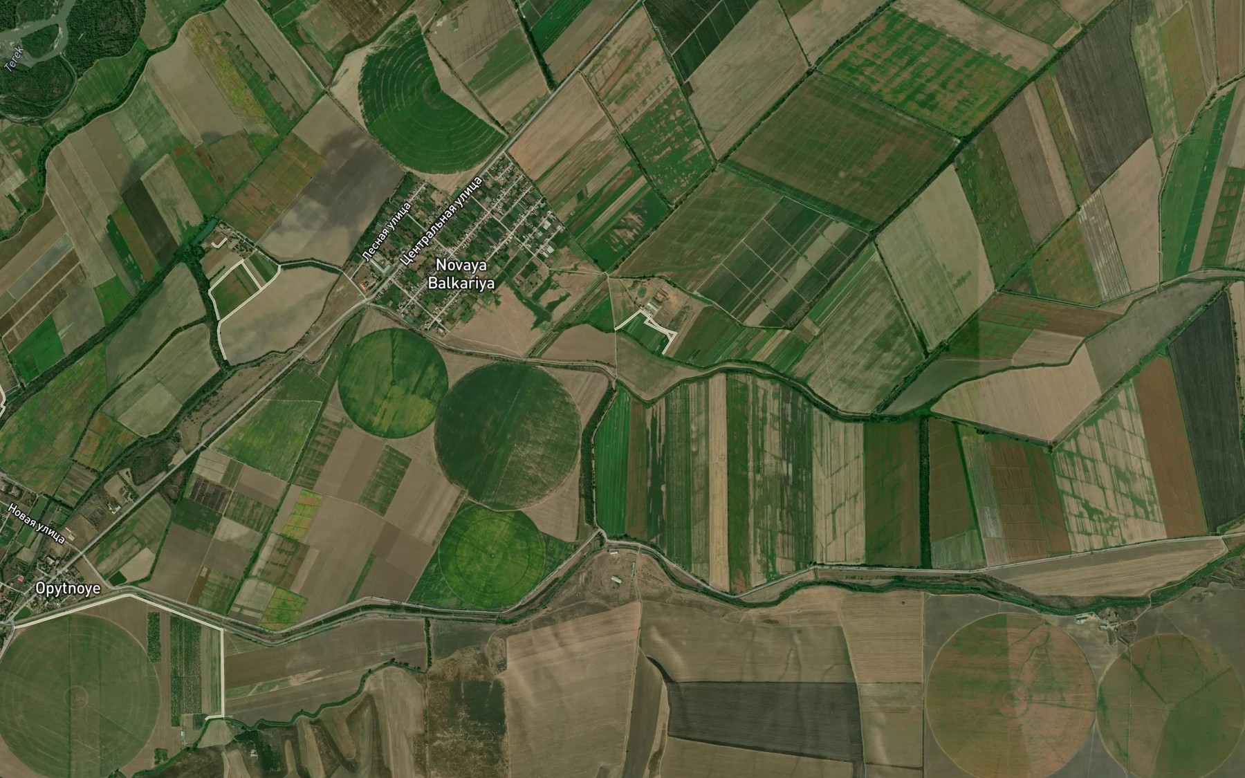 Satellite map of the Kanal Kuyan