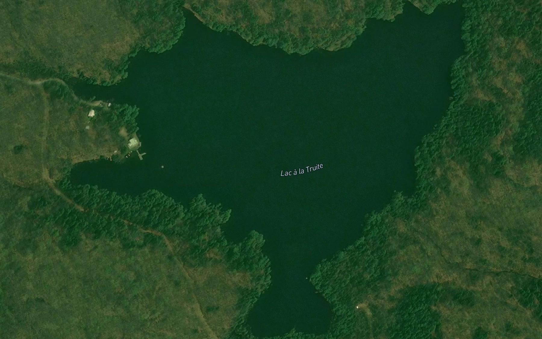 Satellite map of the Lac a la Truite