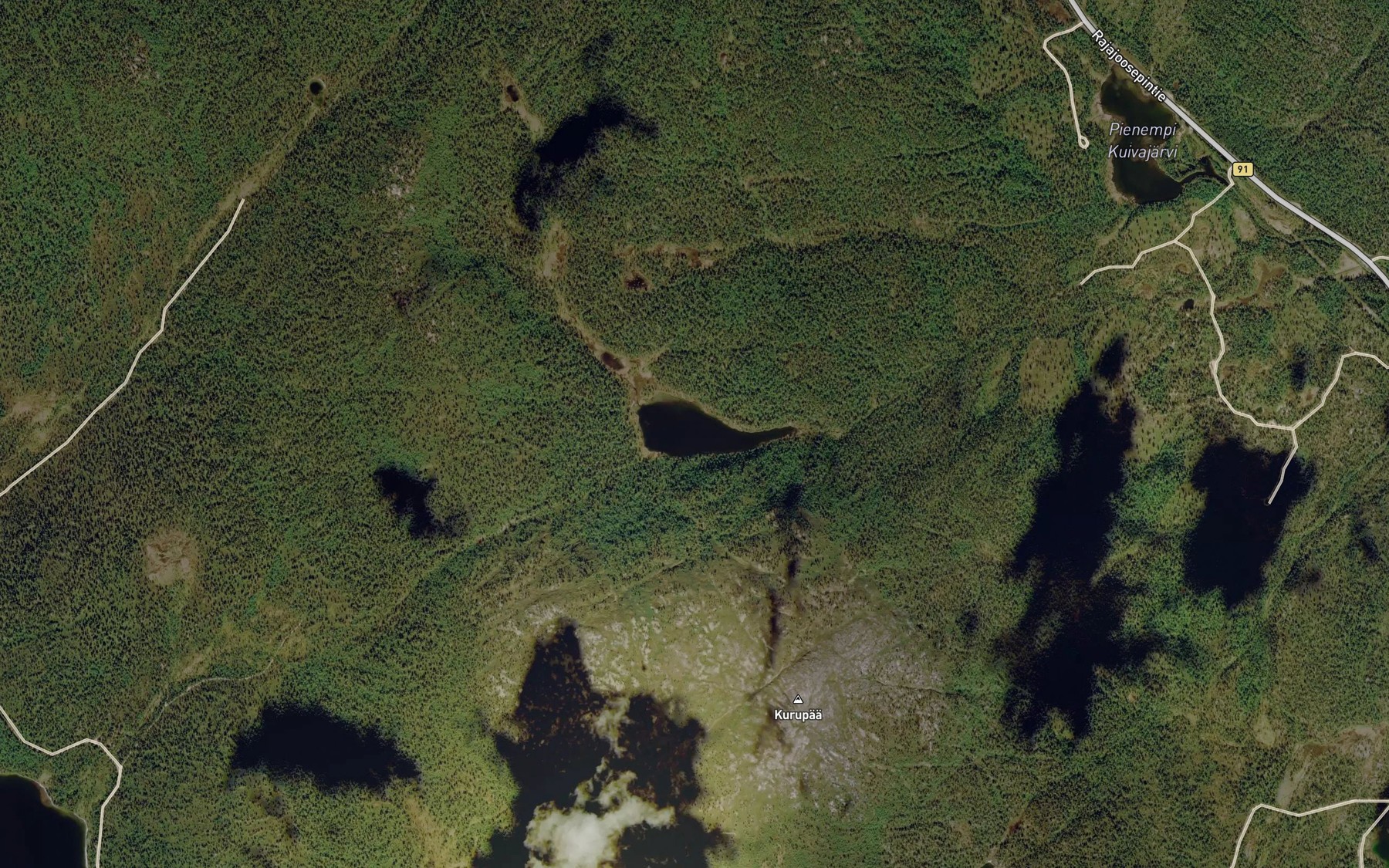 Satellite map of the Kurupaan Taimenjarvi