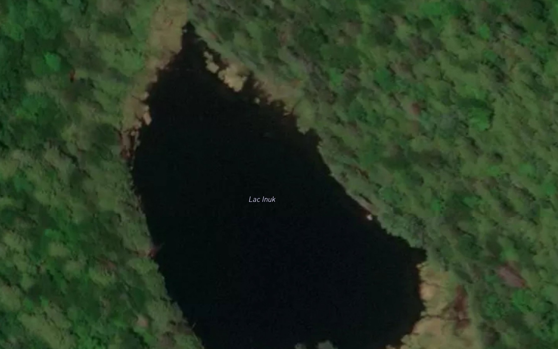 Satellite map of the Lac Inuk
