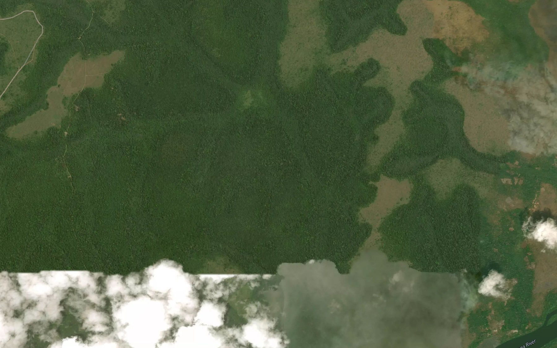 Satellite map of the Mendjobe