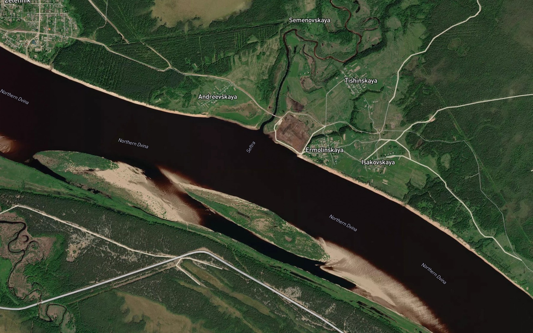 Satellite map of the Seftra