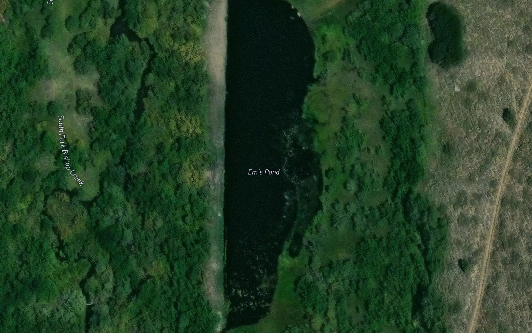 Satellite map of the Ems Pond