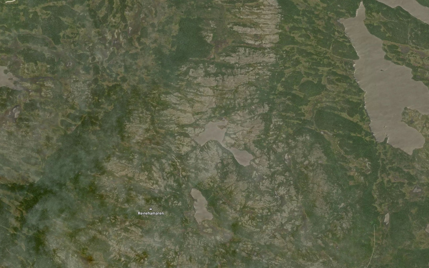 Satellite map of the Oystre Steintjernet
