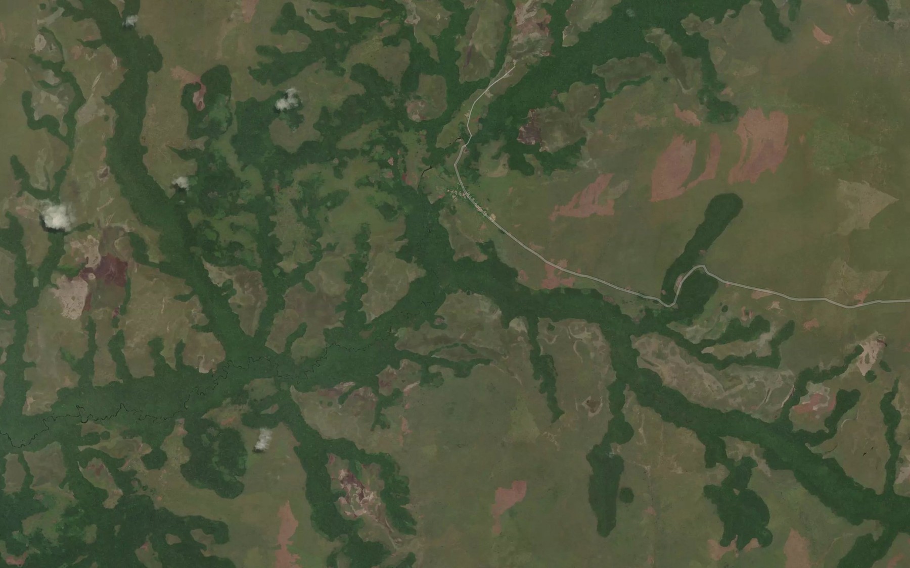 Satellite map of the Loudzou