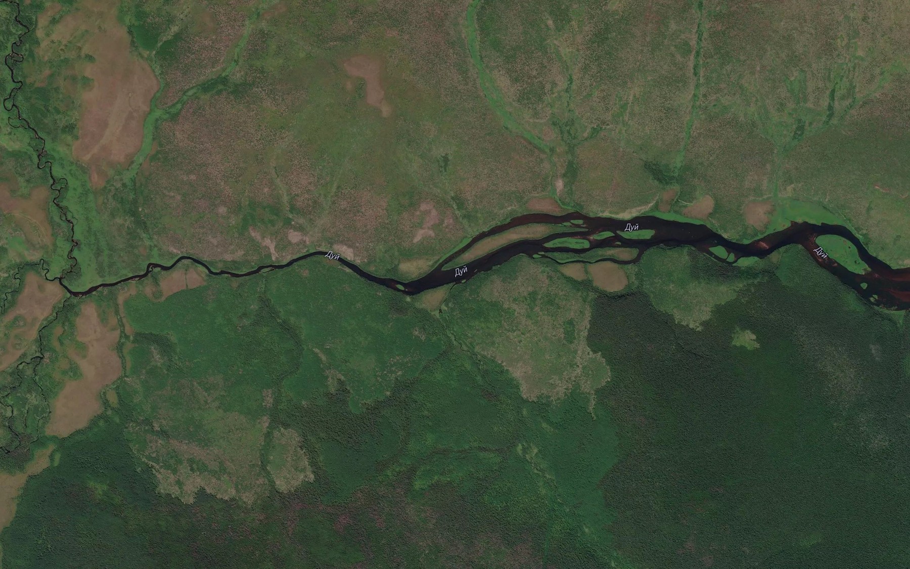 Satellite map of the Teplyy