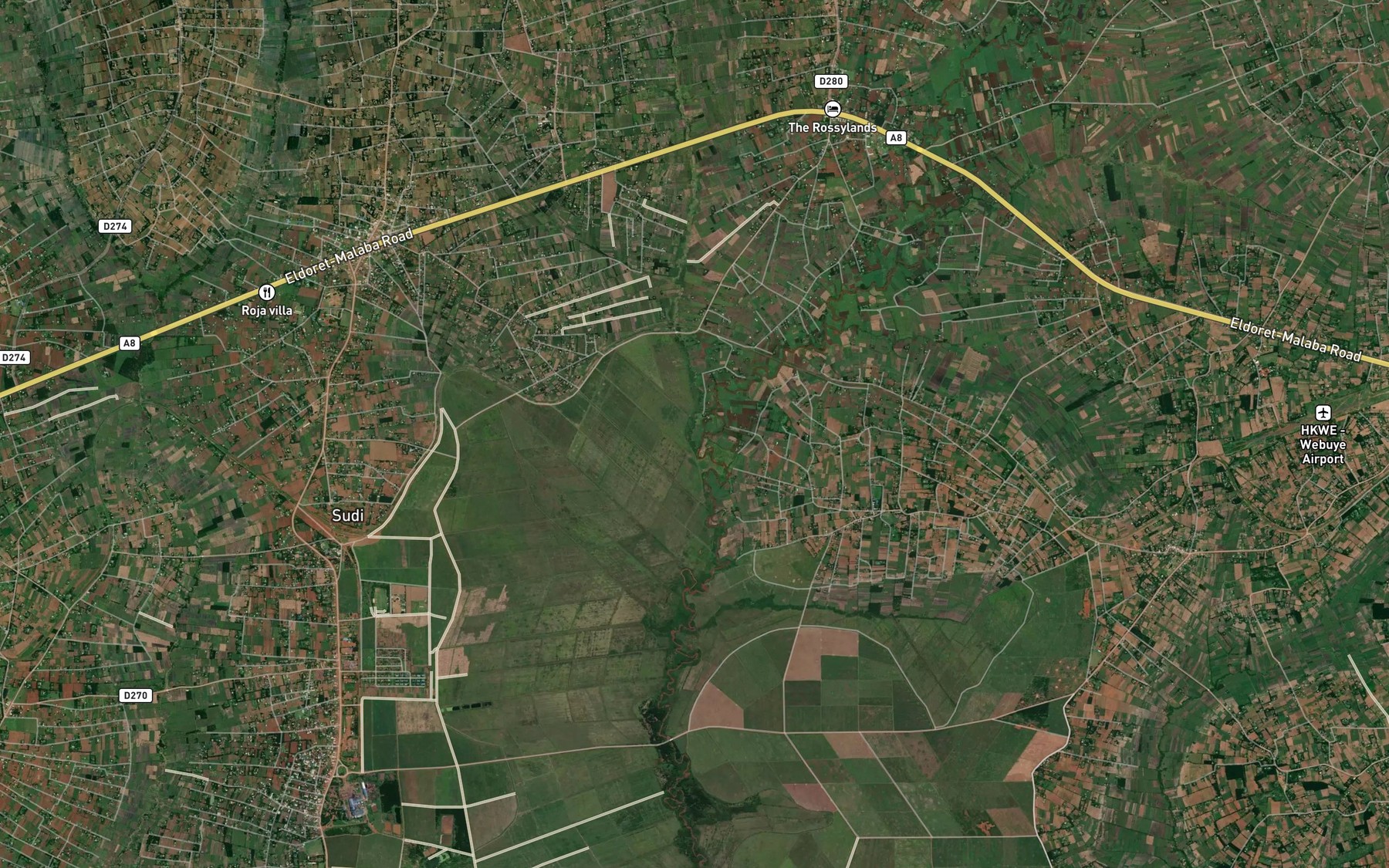 Satellite map of the Bokoli