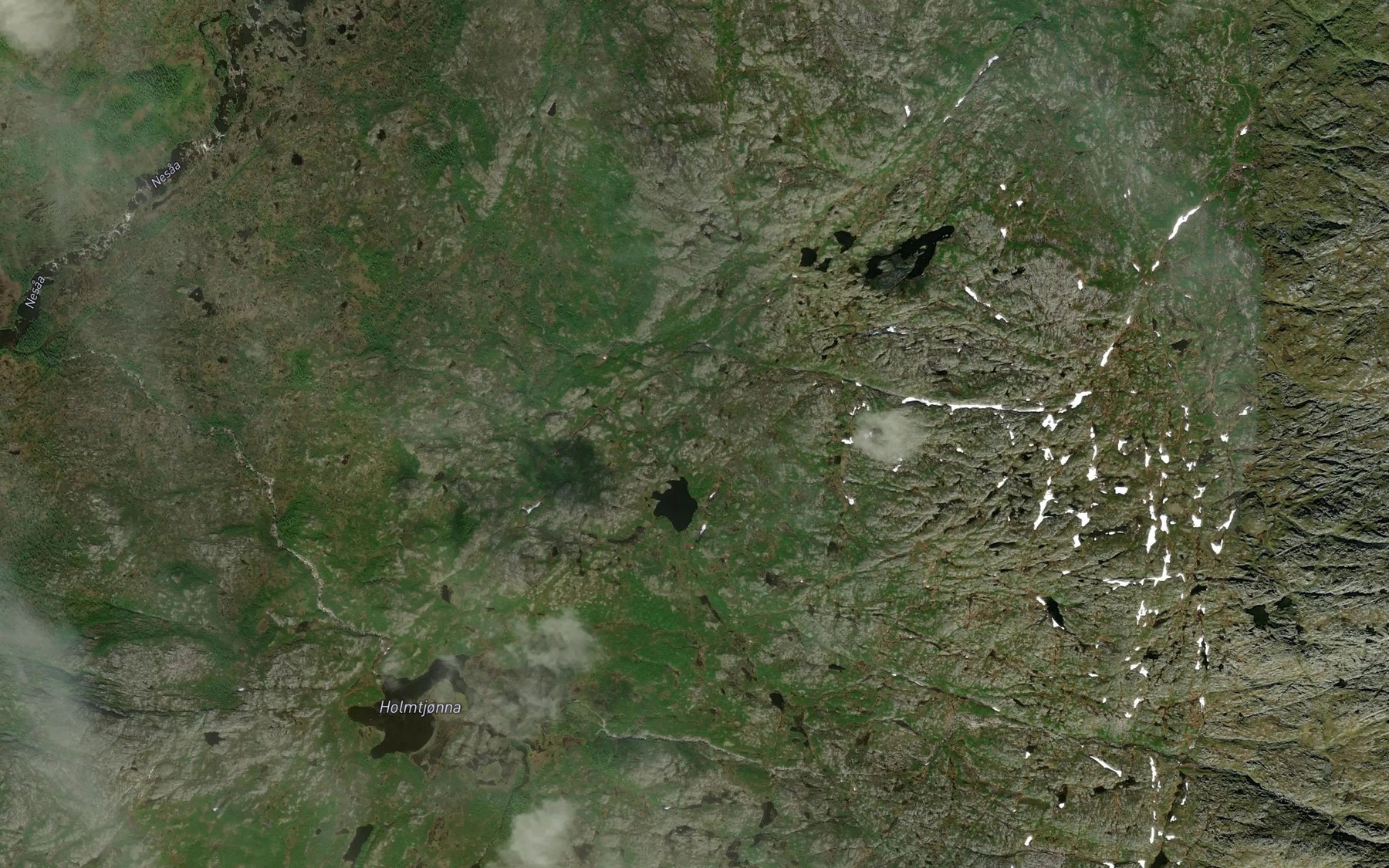 Satellite map of the Ottertjonna