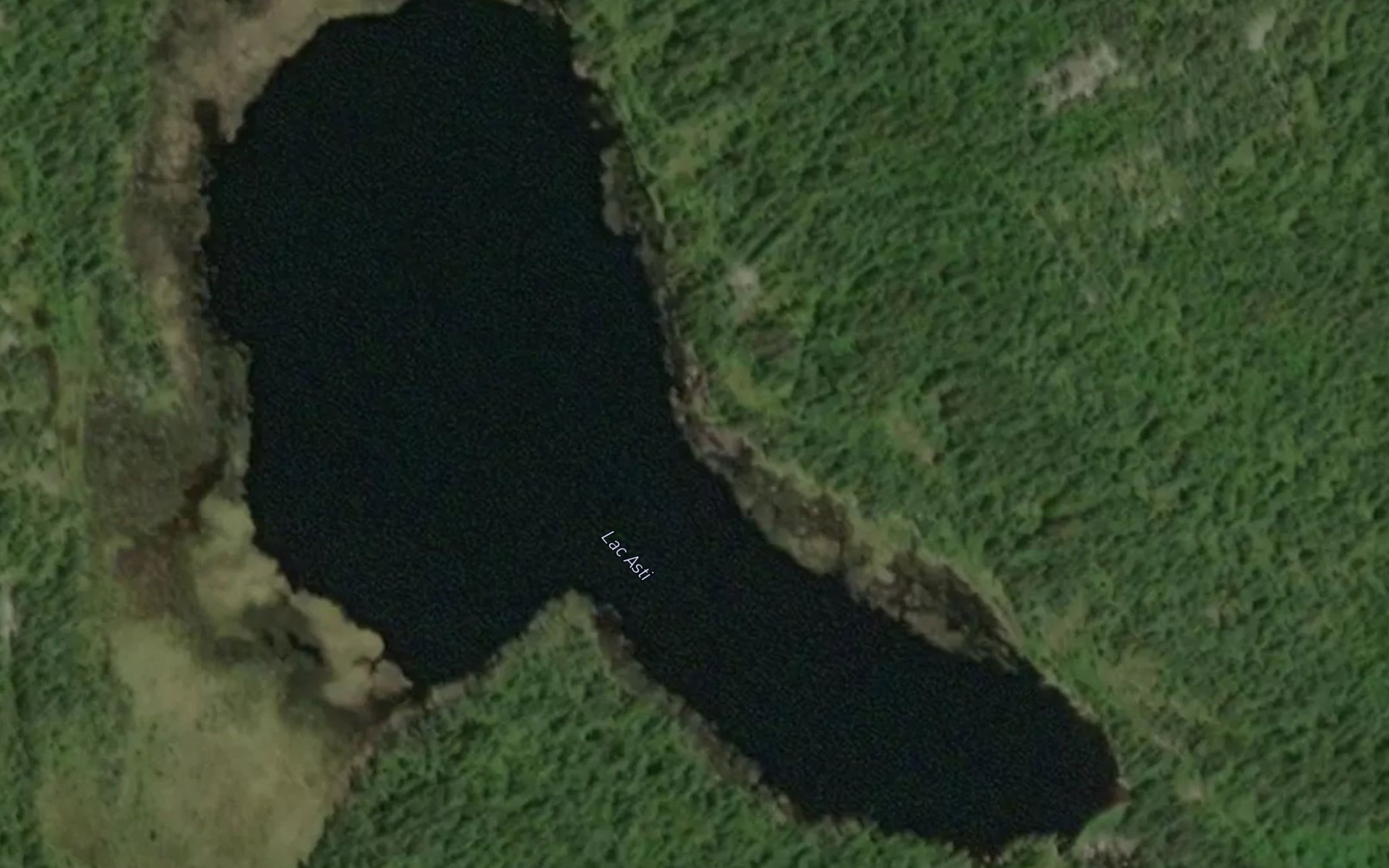 Satellite map of the Lac Asti