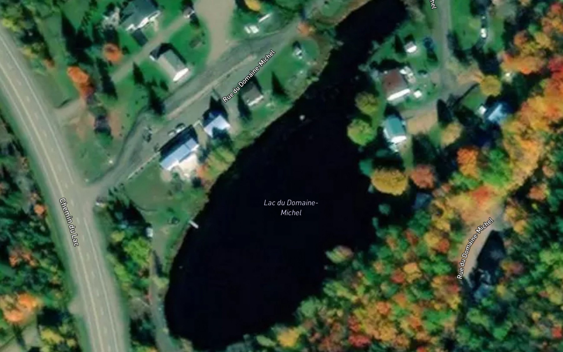 Satellite map of the Lac du Domaine-Michel