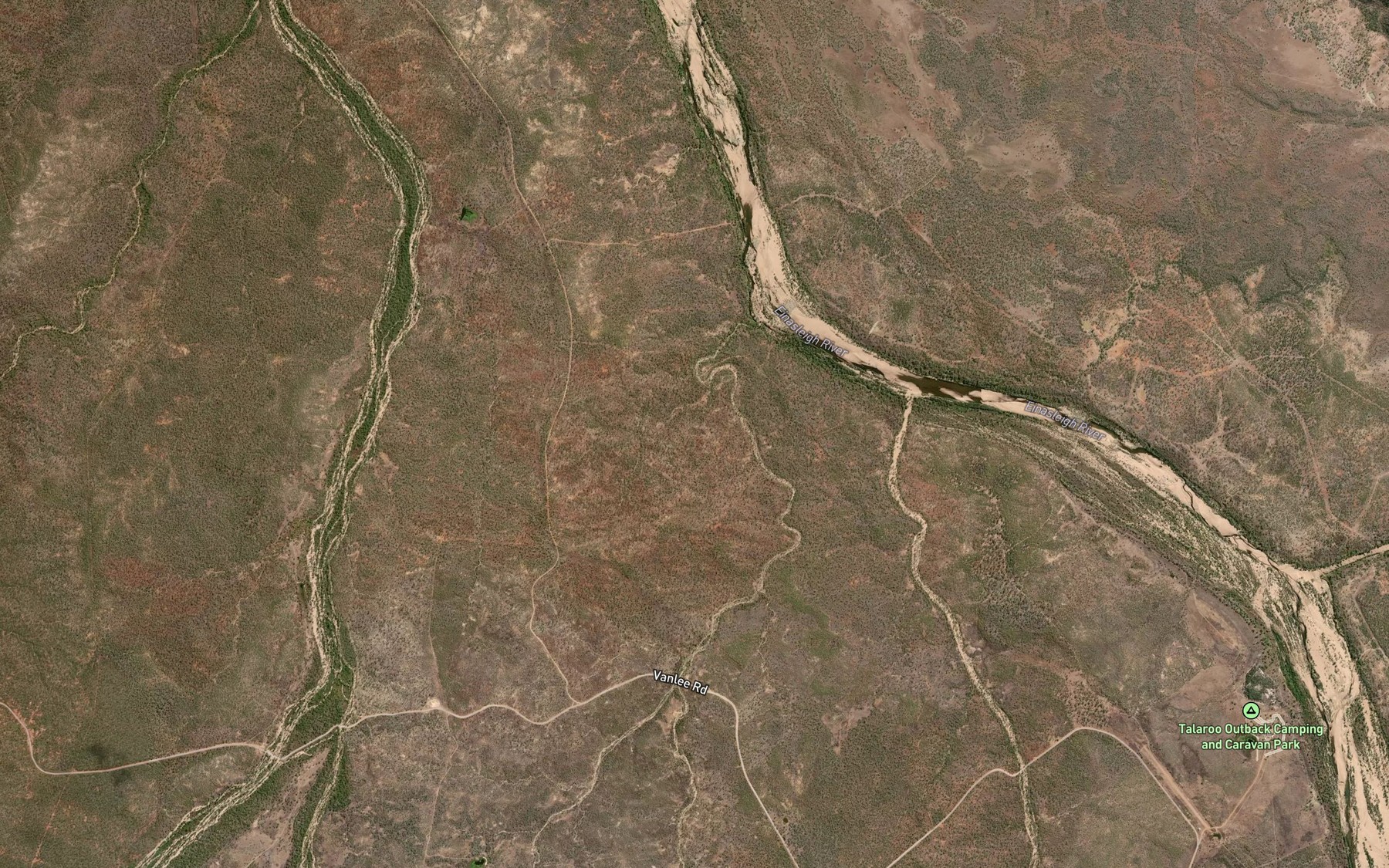 Satellite map of the Nigger Creek