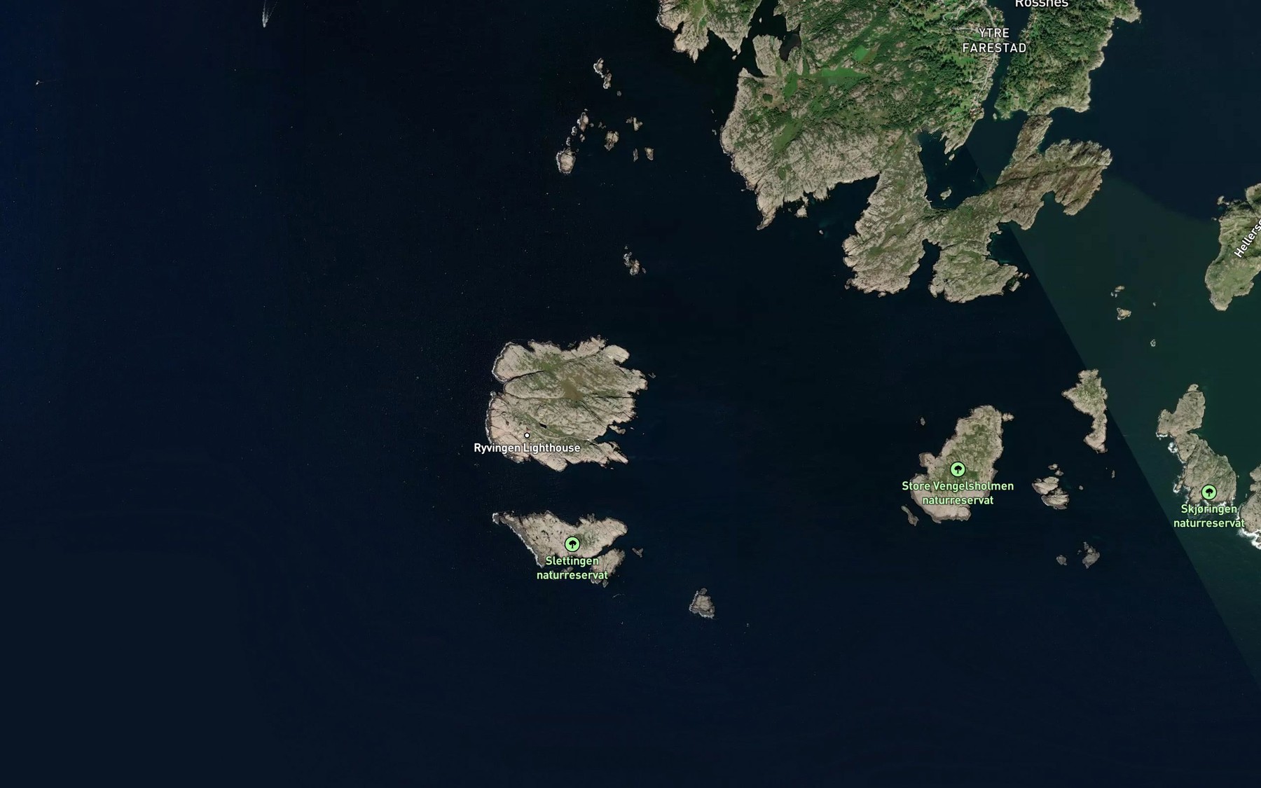 Satellite map of the Nedvika