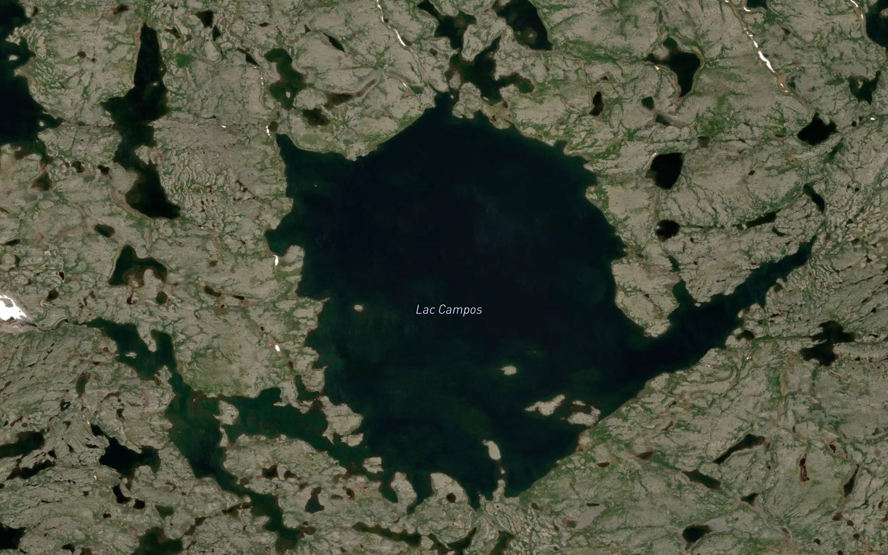 Satellite map of the Lac Campos