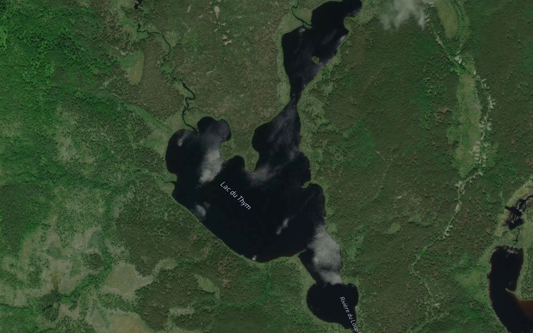 Satellite map of the Lac du Thym