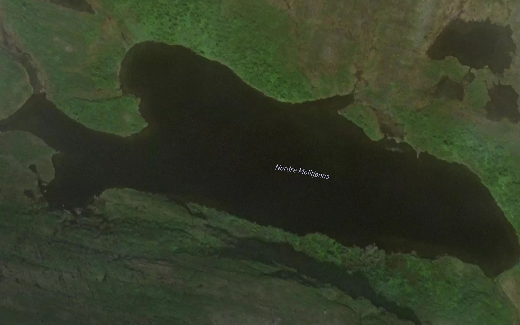 Satellite map of the Molitjorna,nordre