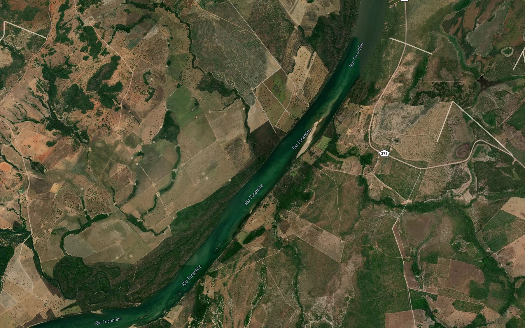 Satellite map of the Corrego Pocao