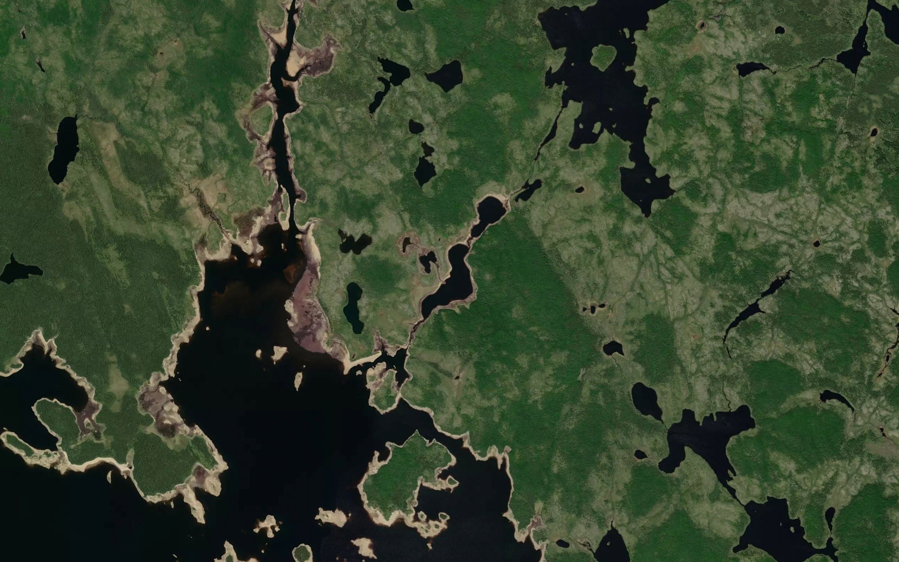 Satellite map of the Baie du Camp a Marc