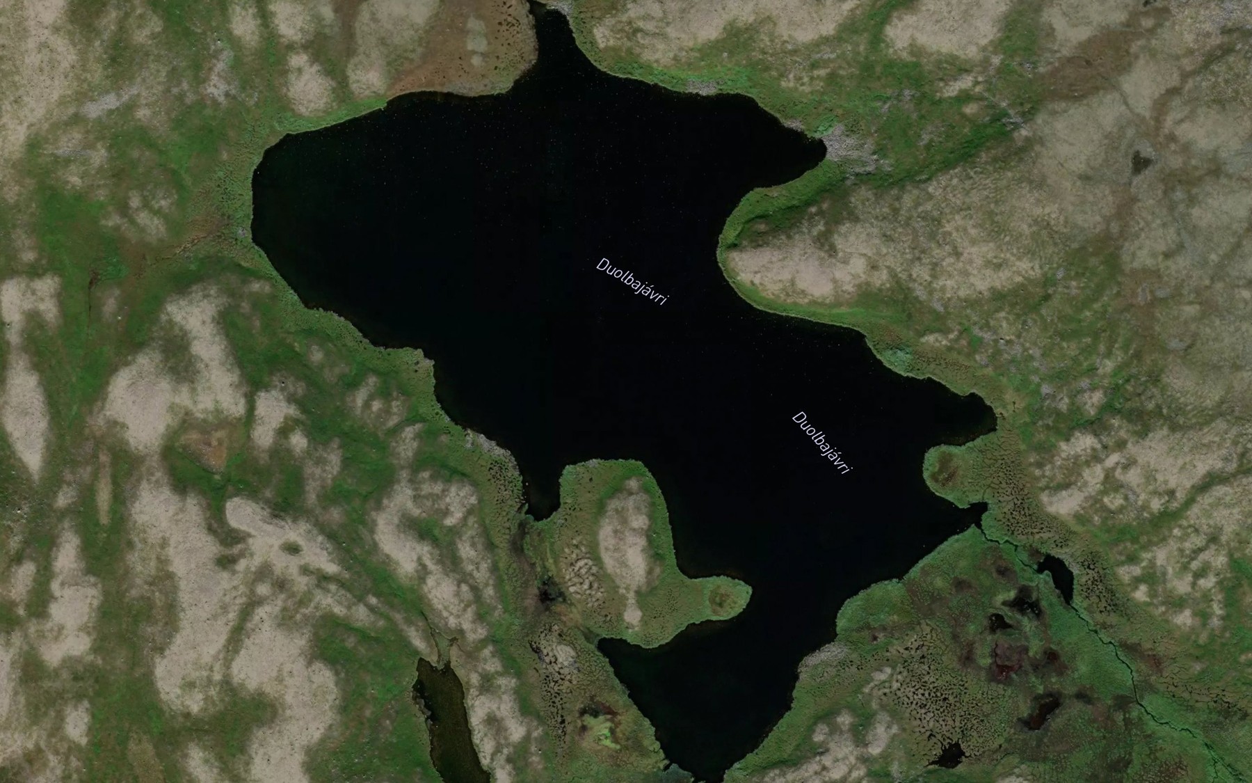 Satellite map of the Duolbajavri