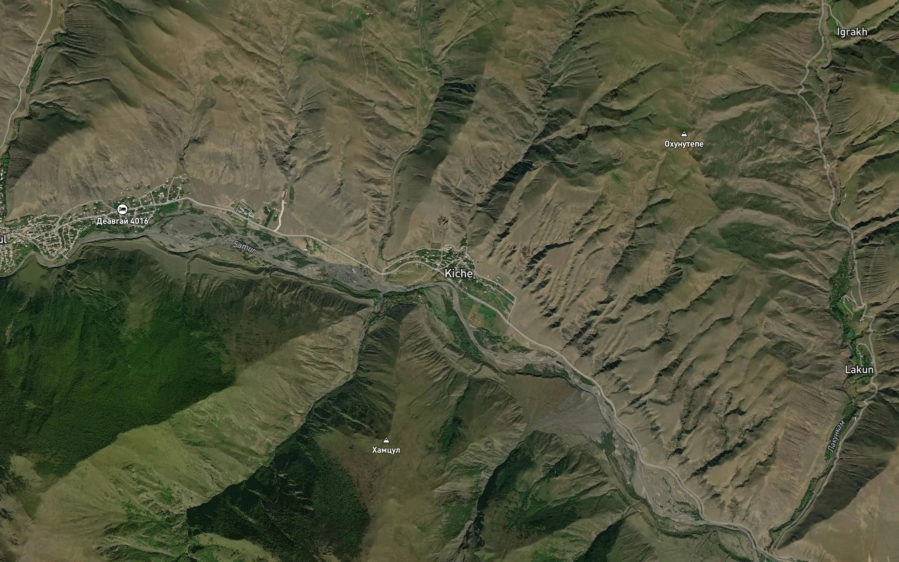 Satellite map of the Merichay