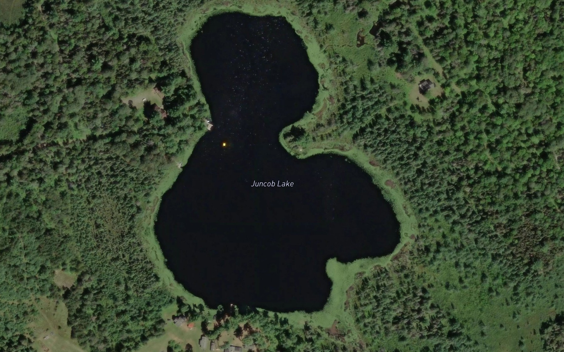 Satellite map of the Juncob Lake