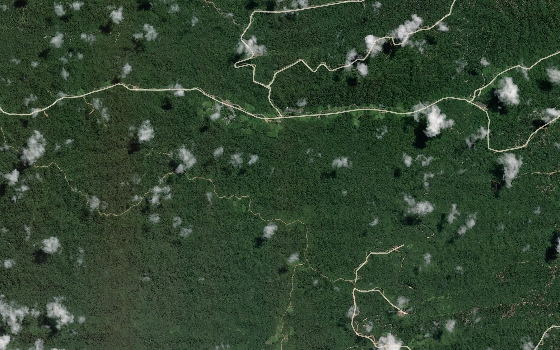 Satellite map of the Sungai Sebatu