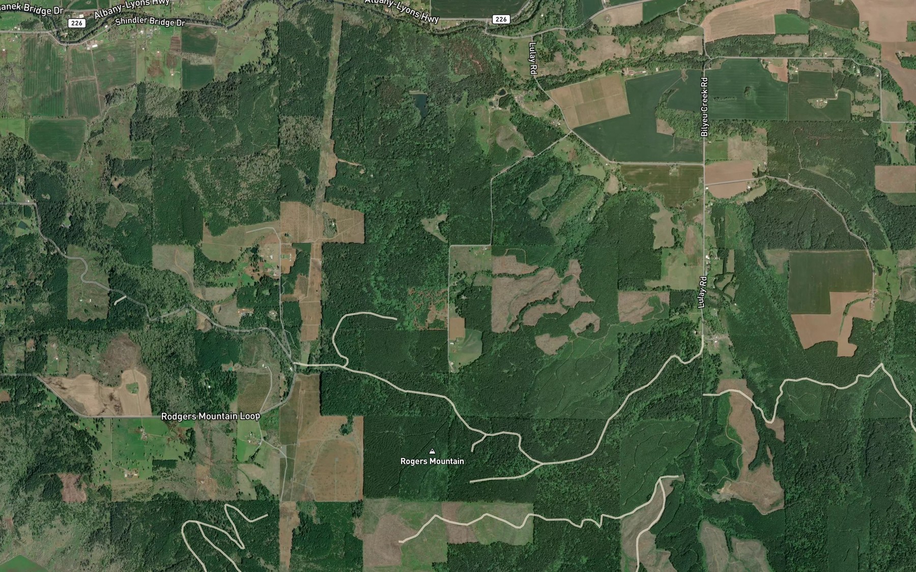 Satellite map of the Zurfluhs Ponds