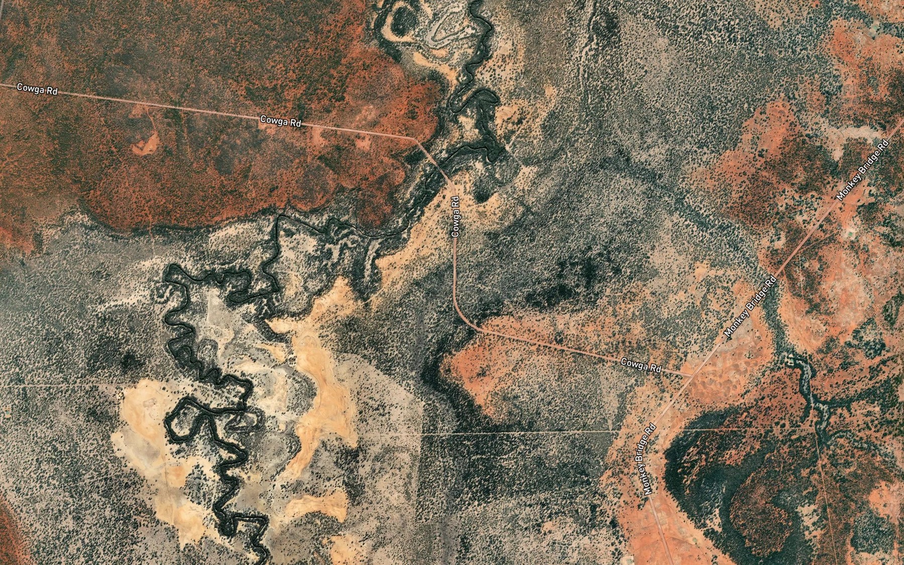 Satellite map of the Yahgunyah Cowal