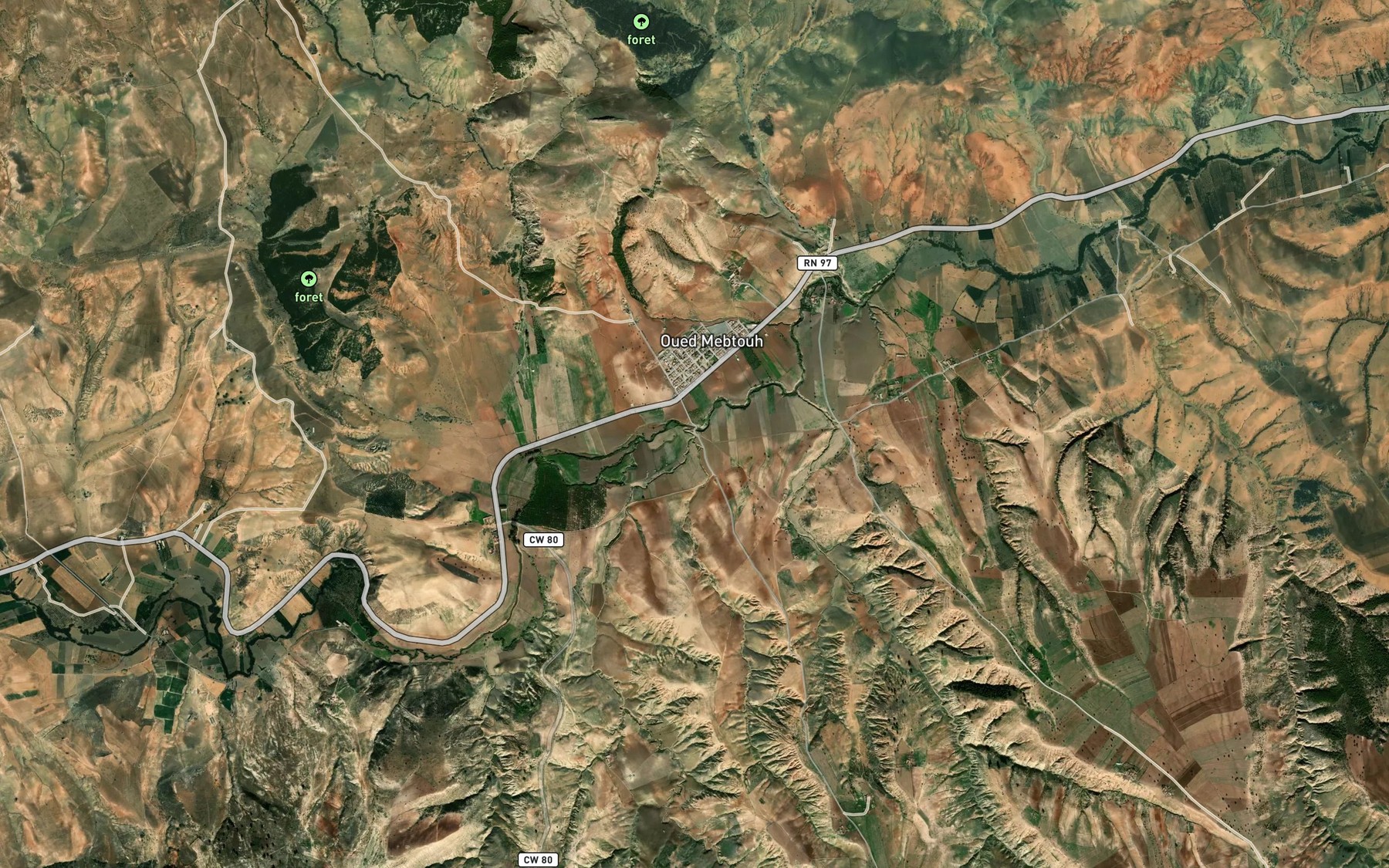 Satellite map of the Chaba Guettara