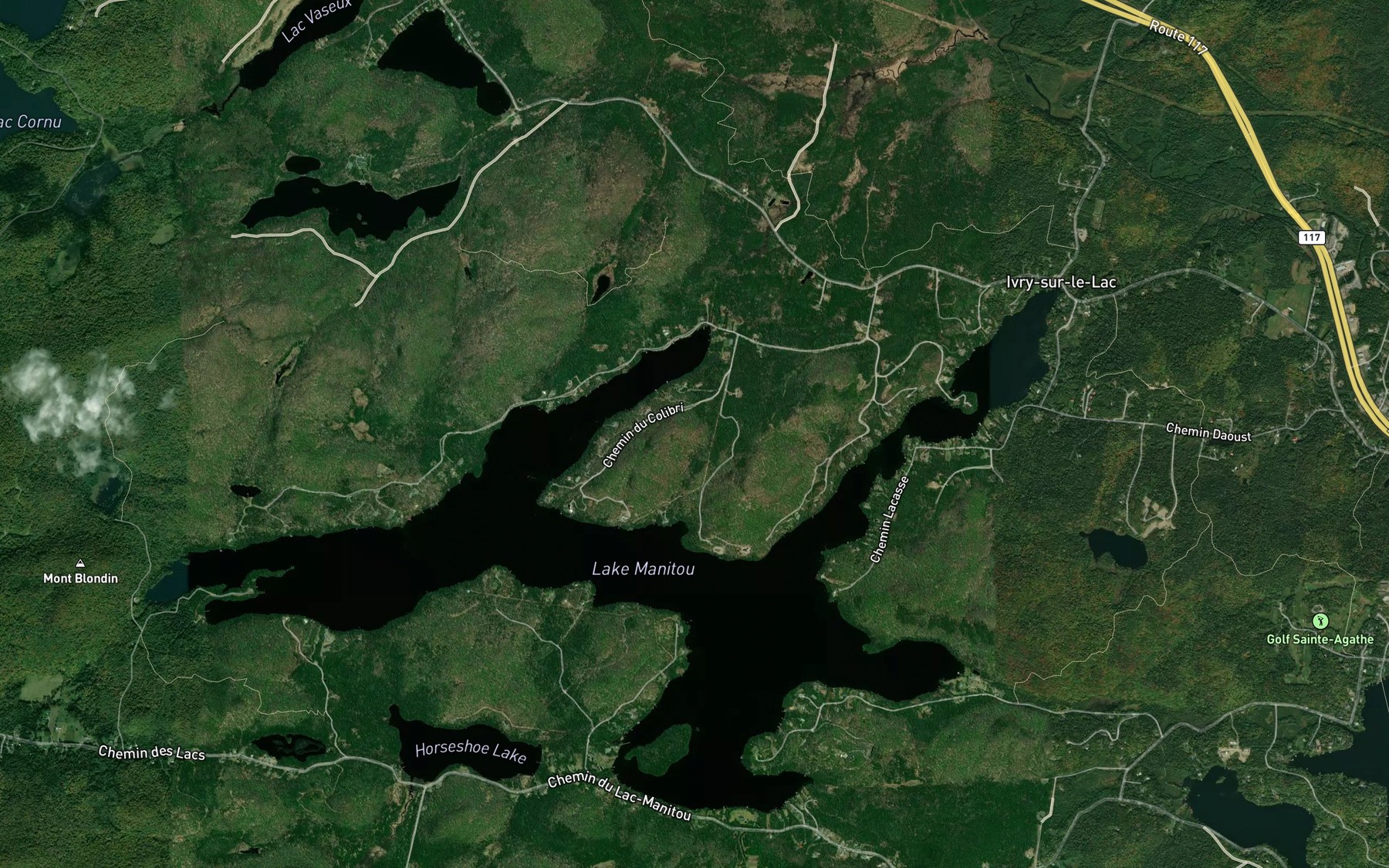 Satellite map of the La Garnade