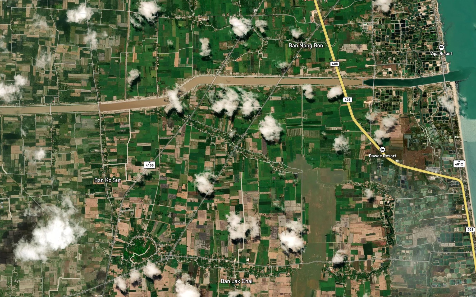 Satellite map of the Khlong Phon-Ek Athit Kamlang-Ek