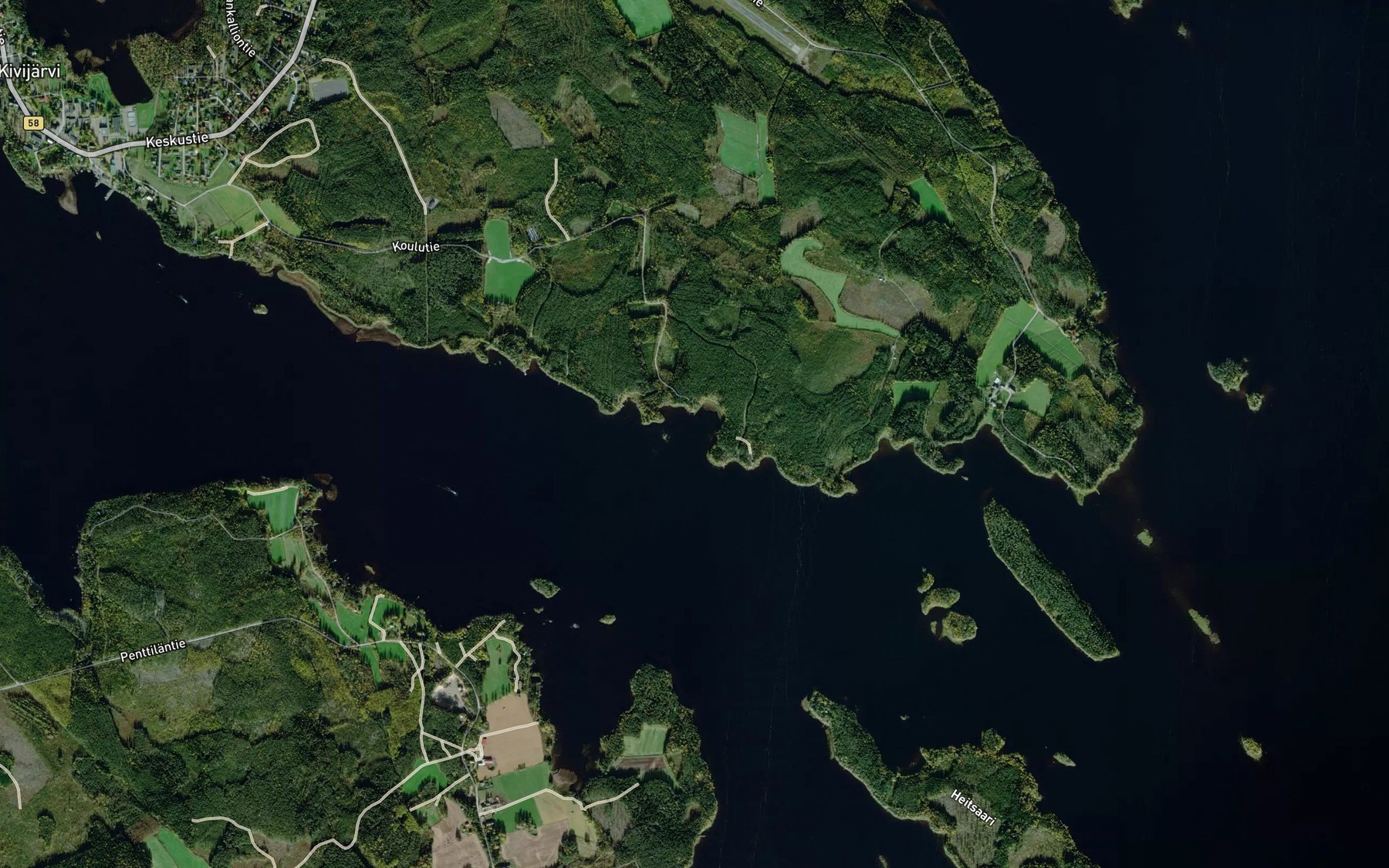 Satellite map of the Saarilahti