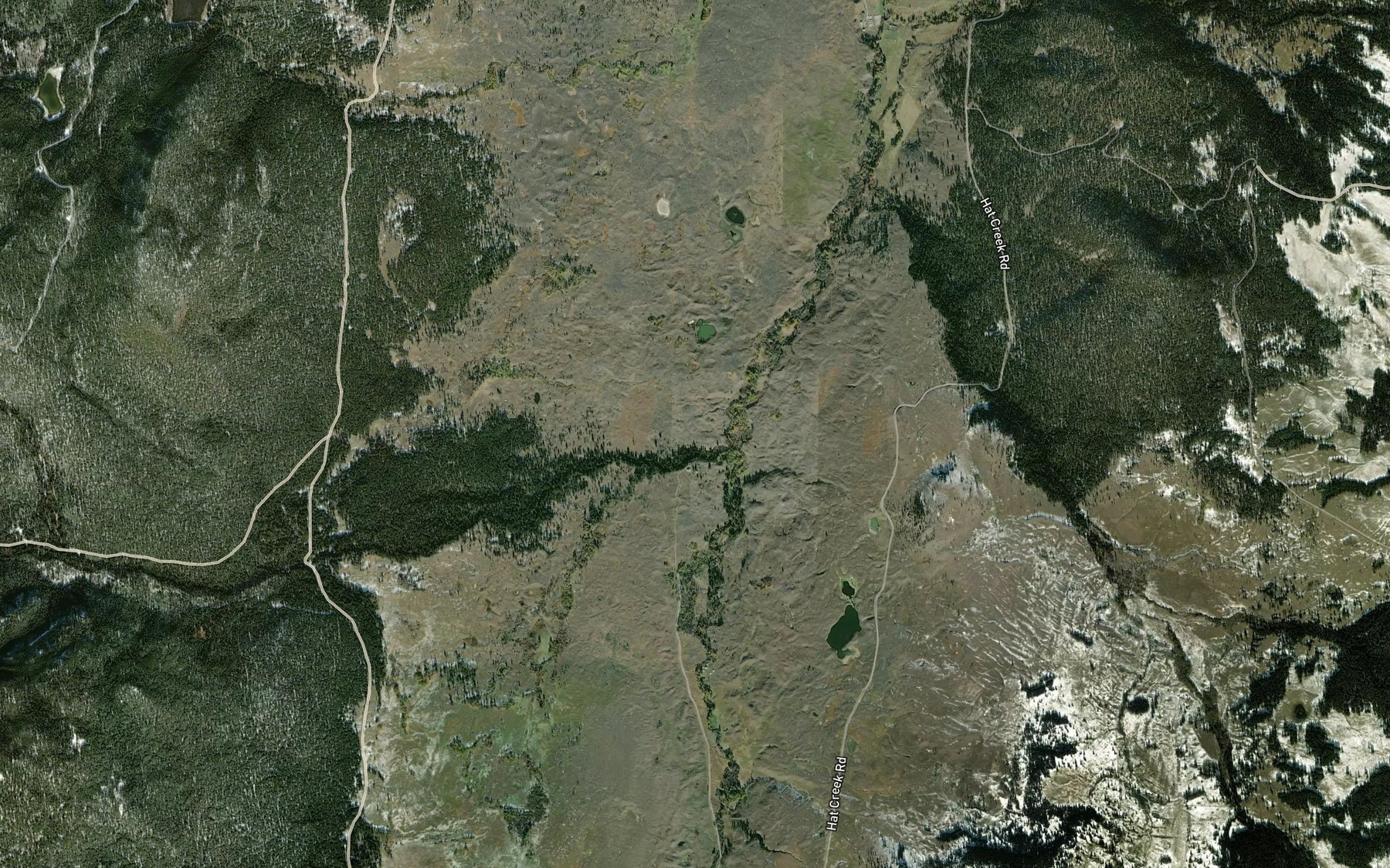 Satellite map of the Anderson Creek
