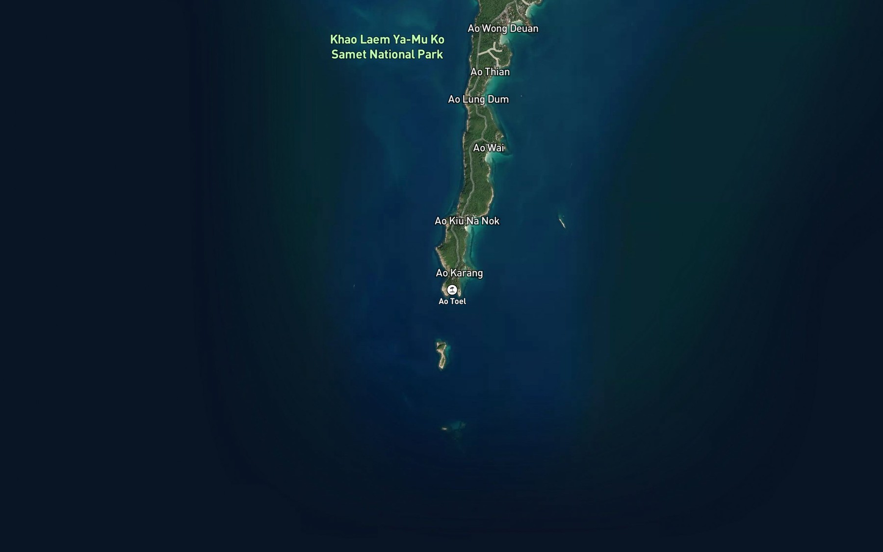 Satellite map of the Ao Toei
