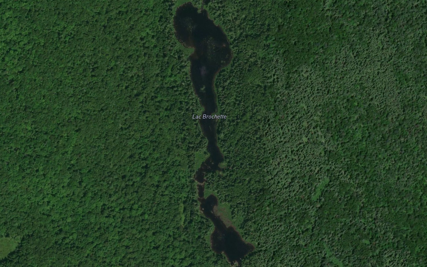 Satellite map of the Lac Brochette