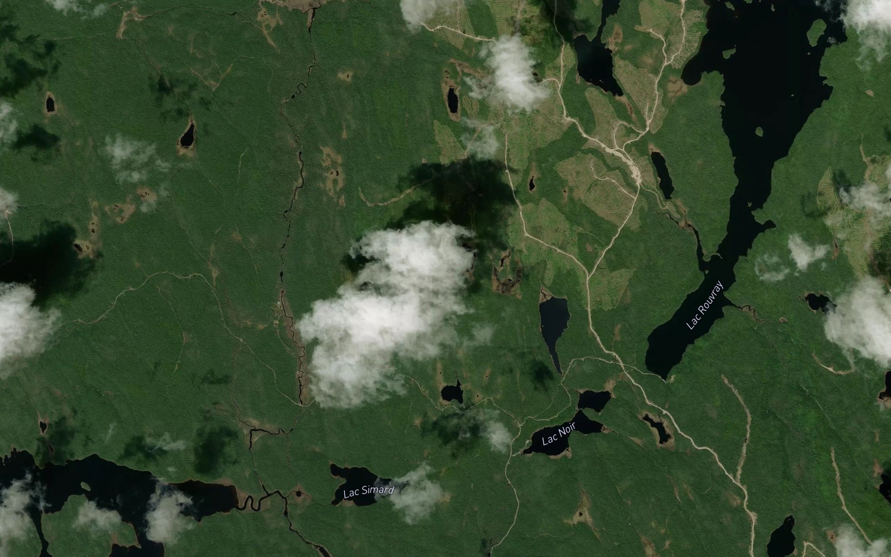 Satellite map of the Lac de l'Aiguille