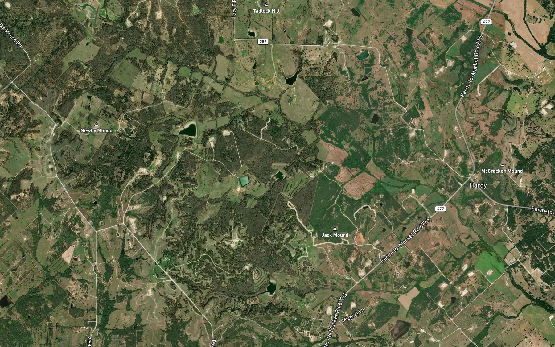 Satellite map of the Soil Conservation Service Site 24 Reservoir