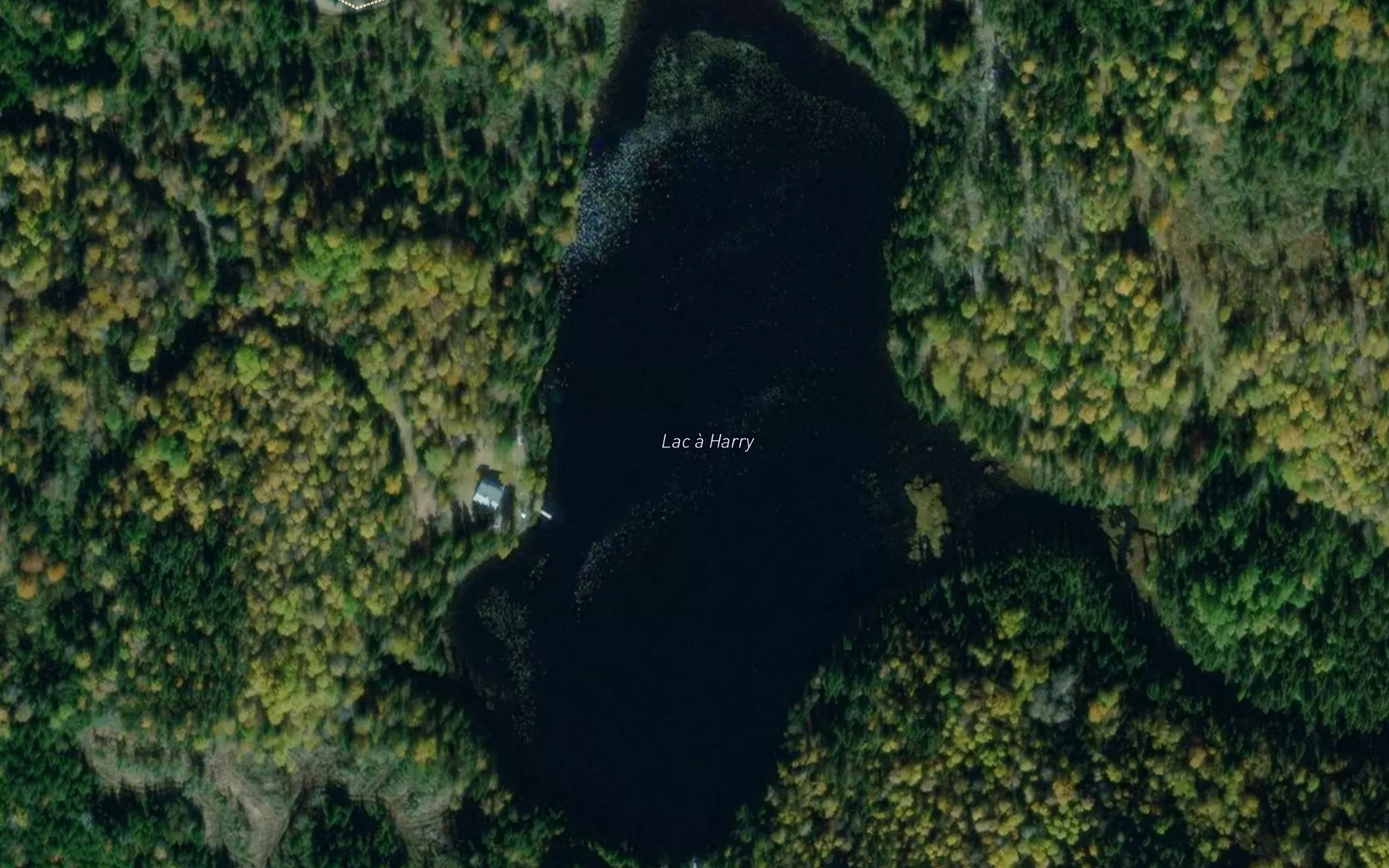 Satellite map of the Lac a Harry