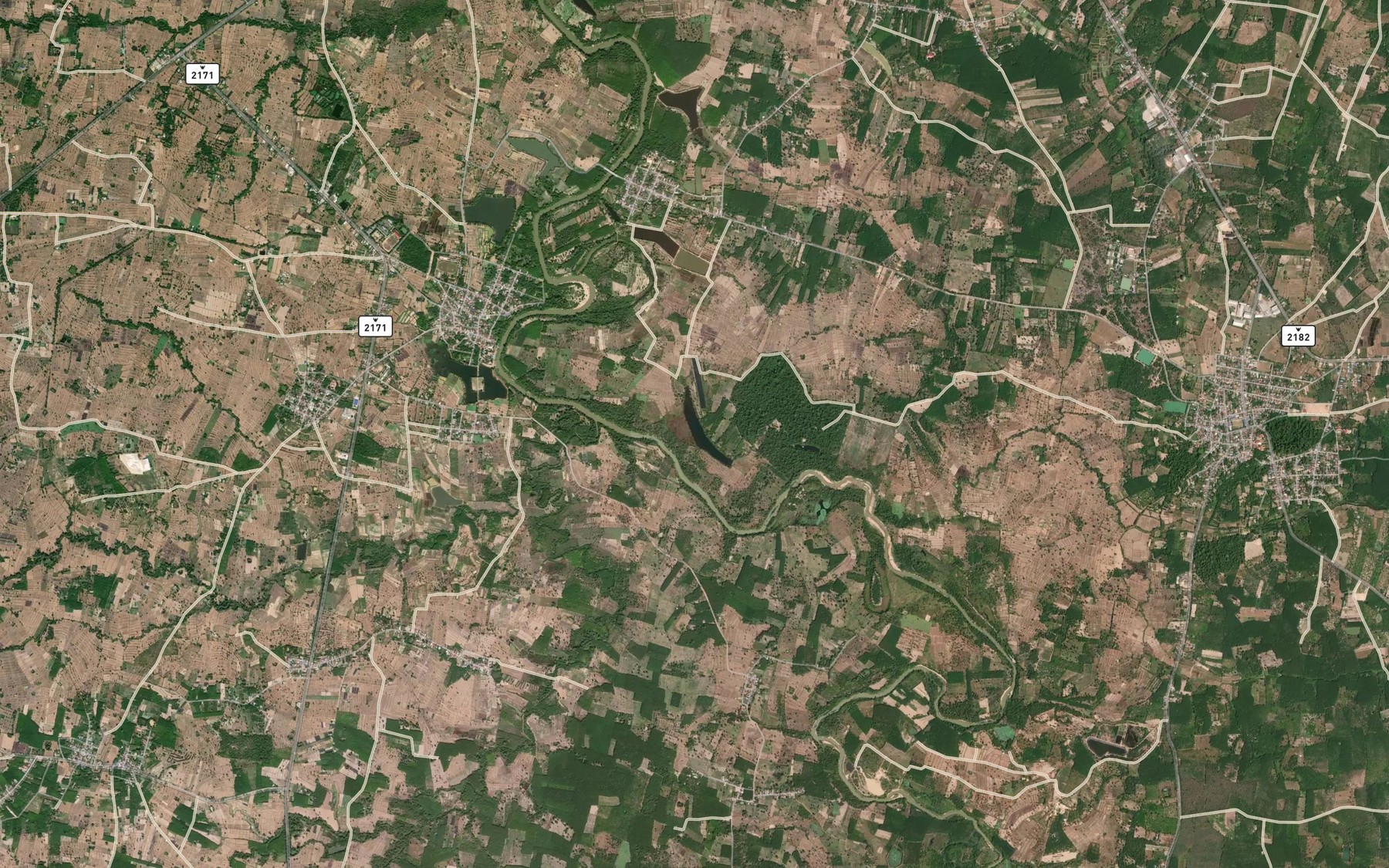 Satellite map of the Nong Yai