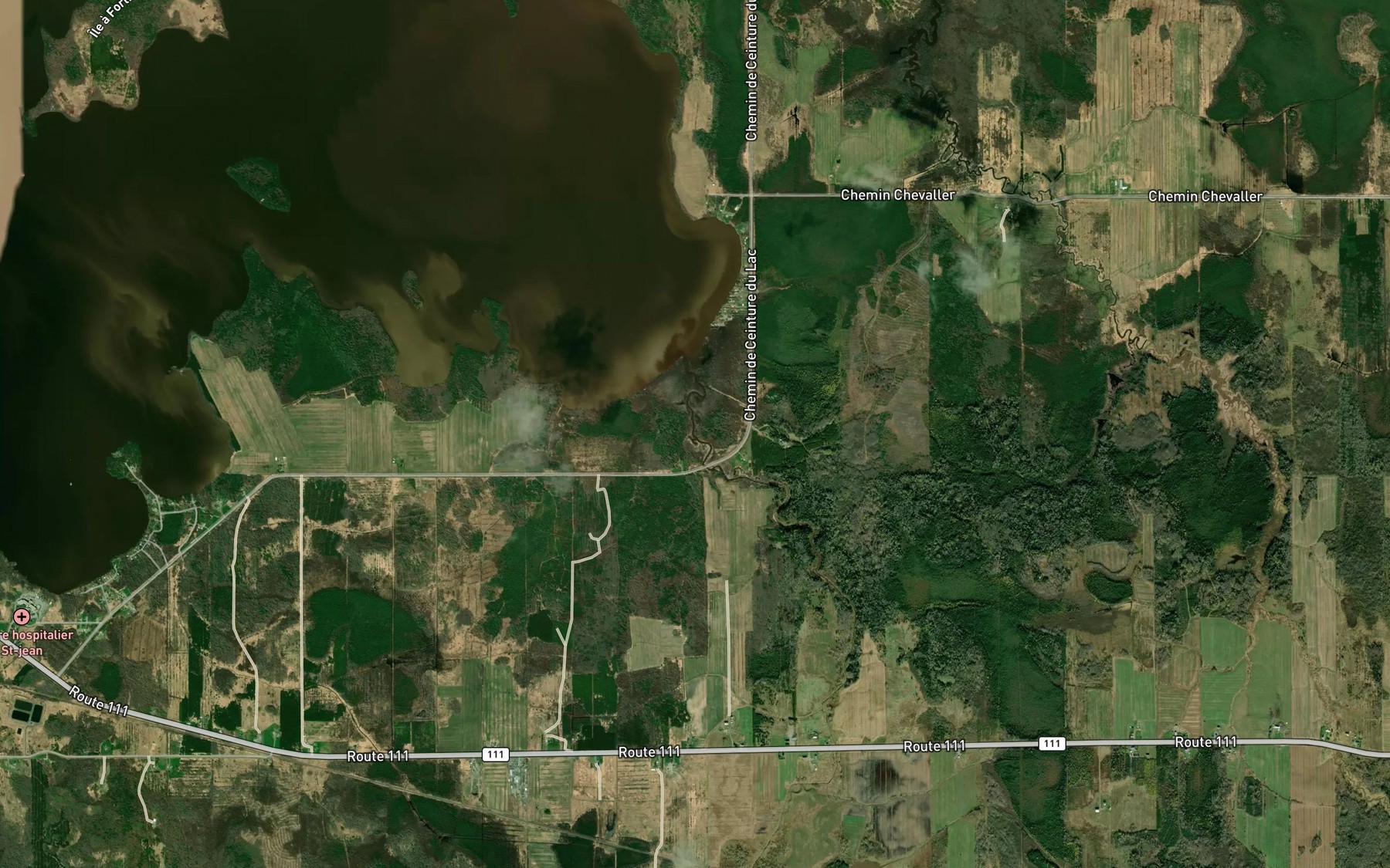 Satellite map of the Cours d'eau Baillargeon