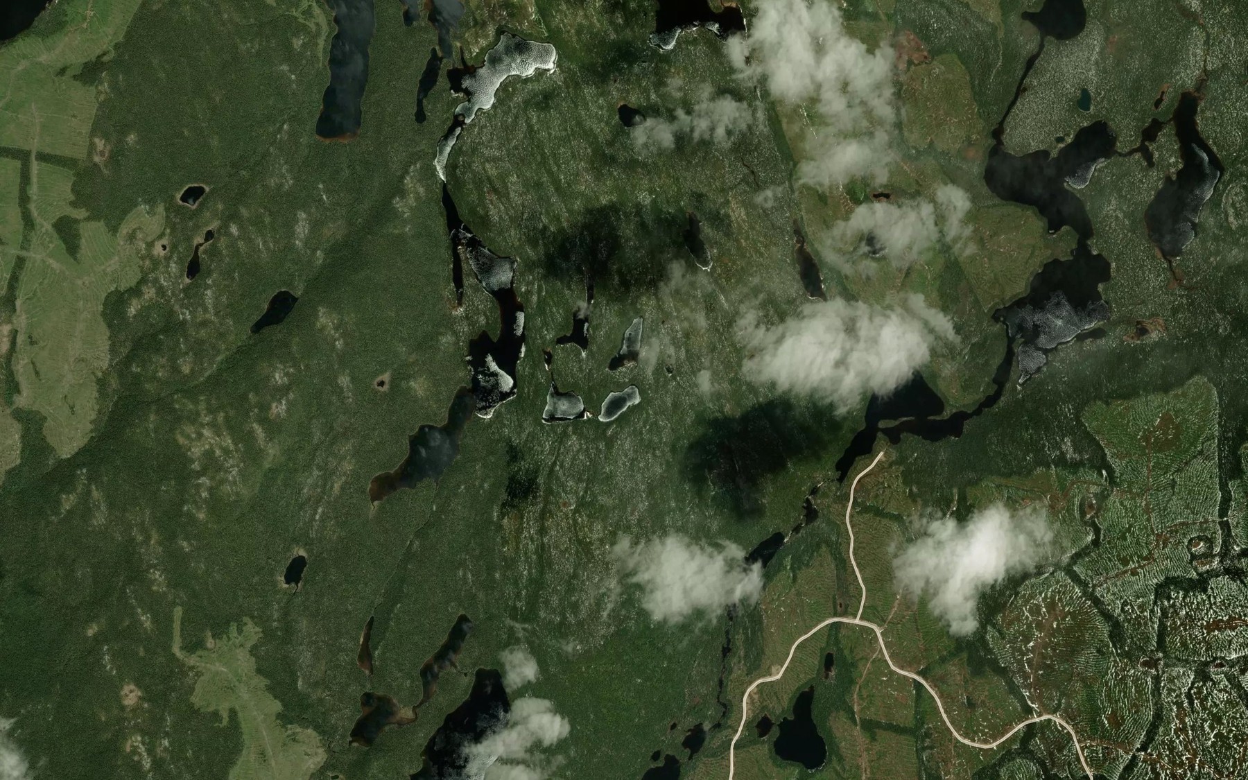 Satellite map of the Lac Bobitt